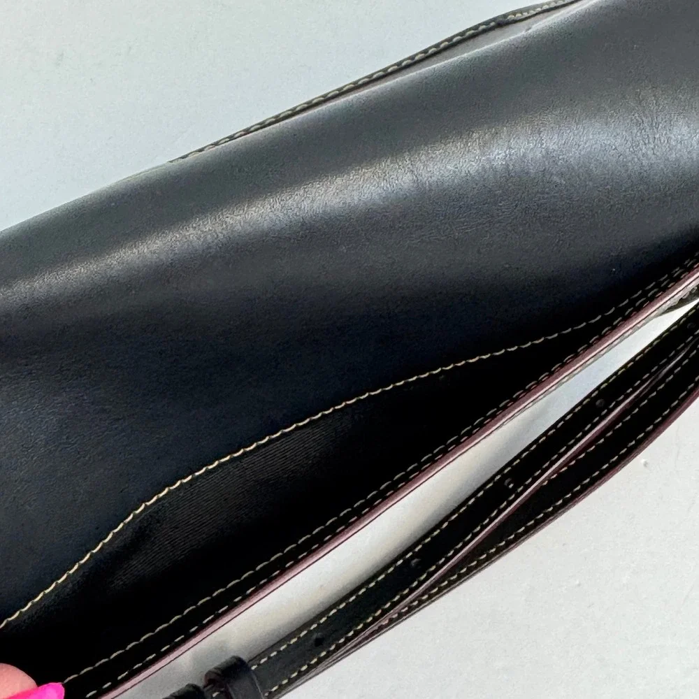 Disney x Coach Mickey Mouse Black Leather Crossbody Bag F59374 Limited Edition
